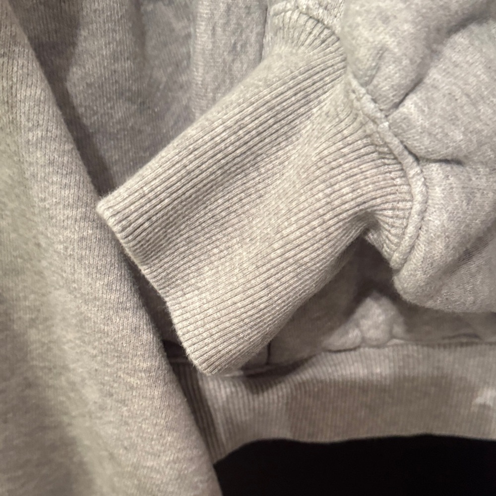 Free People Gray CeCe Oversized Zip Sweatshirt M EUC - Picture 5 of 9